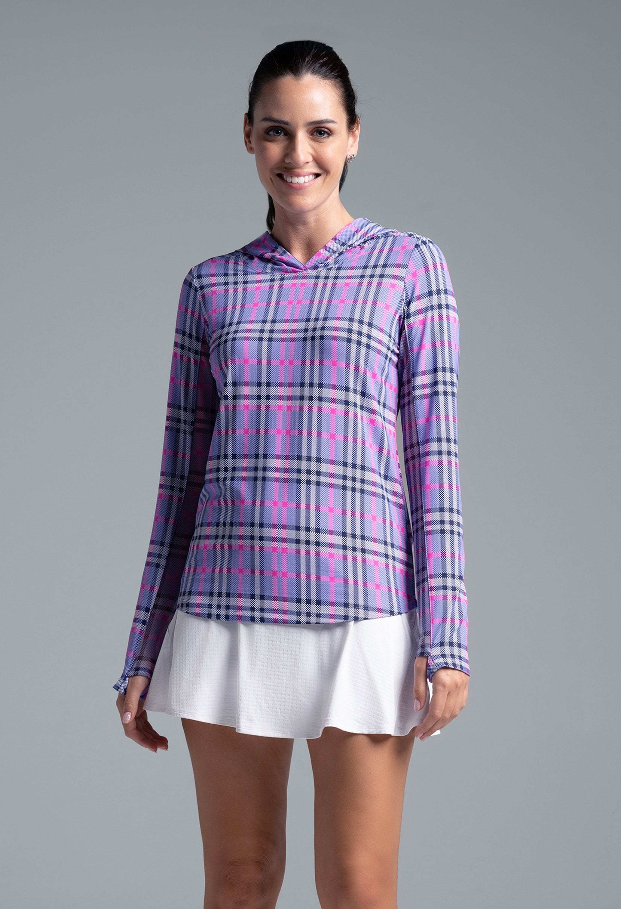 Judith Print Long Sleeve Hoody – 16934