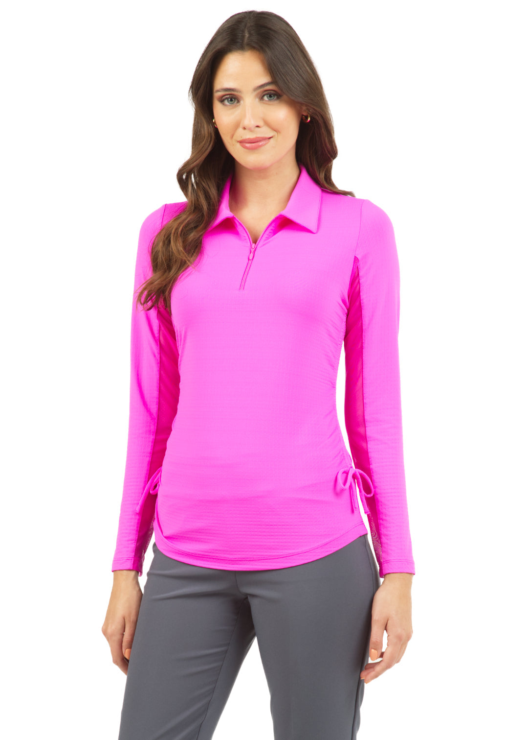 Adjustable Length Long Sleeve Polo - 48000